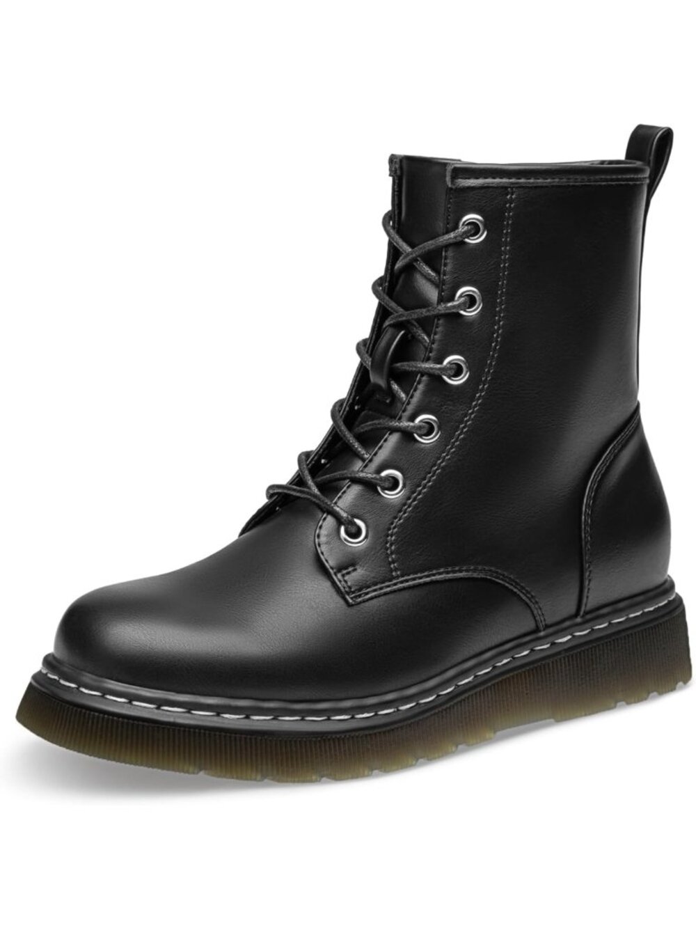 Stylish Women's Lace-Up Low Platform Combat Ankle Boots for Trendy Fall Fashion